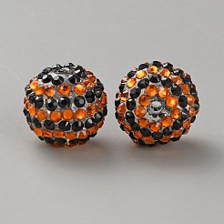 Halloween Theme Resin Rhinestone Beads&nbsp;RB-WH0003-08B