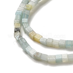 Natural Flower Amazonite Beads Strands&nbsp;G-B064-A35