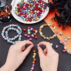 200Pcs Opaque Acrylic Beads&nbsp;SACR-NB0001-13