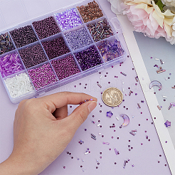 16 Styles Glass Seed Beads&nbsp;SEED-PH0002-45