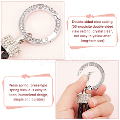 2Pcs 2 Colors Imitation Leather Keychain&nbsp;KEYC-GA0001-13