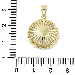 Brass Micro Pave Clear Cubic Zirconia European Dangle Charms Bails&nbsp;KK-k297-53G