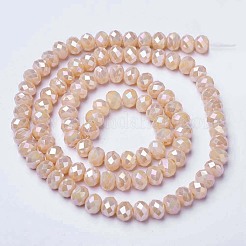 Electroplate Glass Beads Strands&nbsp;EGLA-A034-P8mm-B02