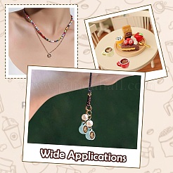 15Pcs 5 Colors Baking Paint Alloy Pendants&nbsp;FIND-CJ0005-89