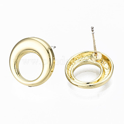 Alloy Stud Earring Findings&nbsp;PALLOY-T064-66LG-RS