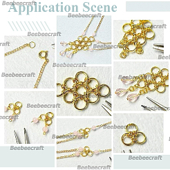 120Pcs Brass Split Rings&nbsp;KK-BBC0023-11A