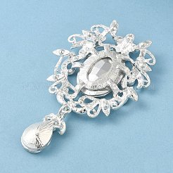 Zinc Alloy Glass Big Pendants&nbsp;LS-PALLOY-Z017-02B-S