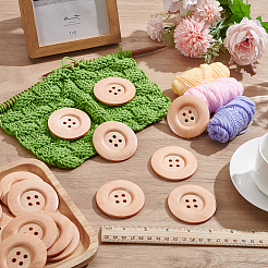 44Pcs Wood Buttons&nbsp;BUTT-PH0001-42B