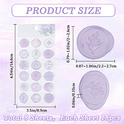 Translucent PVC Adhesive Stickers&nbsp;DIY-CP0009-54A