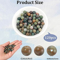 120Pcs Natural Indian Agate Beads&nbsp;G-PA0001-17A