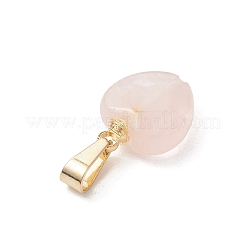 Natural Rose Quartz Pendants&nbsp;PALLOY-JF05374-01