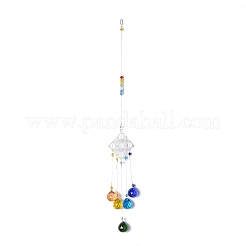 Crystals Chandelier Suncatchers Prisms Chakra Hanging Pendant&nbsp;AJEW-Q142-05