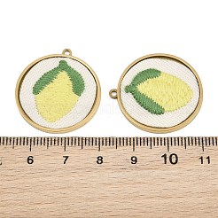 304 Stainless Steel & Embroidered Pendants&nbsp;SA-CBA1ED9-08G