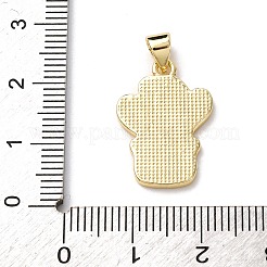 Brass Enamel Pendants&nbsp;LS-FIND-I054-01A-G