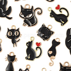 20Pcs 10 Styles Alloy Enamel Pendants&nbsp;ENAM-FP0002-59