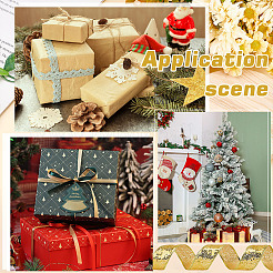 Christmas Theme 10 Yards Polyester Ribbon&nbsp;OCOR-WH0070-238B