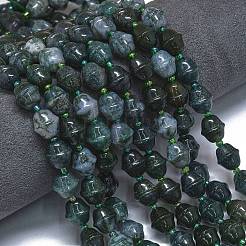 Natural Moss Agate Beads Strands&nbsp;G-K389-D03-01