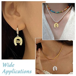 6Pcs 2 Colors Brass Micro Pave Cubic Zirconia Pendants&nbsp;KK-CJ0003-39