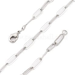 Brass Paperclip Chains Necklaces for Women&nbsp;NJEW-D302-69P