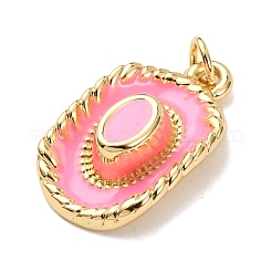 Brass Enamel Pendants&nbsp;KK-K408-66G-03
