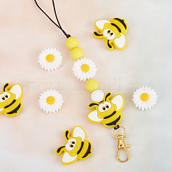 10Pcs 2 Style Food Grade Eco-Friendly Silicone Beads&nbsp;SIL-SC0001-08