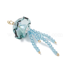 Glass with Acrylic Big Pendants&nbsp;PALLOY-JF04982-02