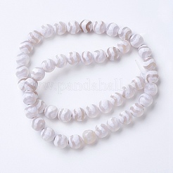 Natural Agate Beads Strands&nbsp;X-G-G752-01-8mm