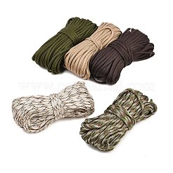 100M 5 Colors 7 Inner Cores Polyester & Spandex Cord Ropes&nbsp;RCP-LS0001-01G