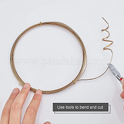 Half Round Brass Wire for Jewelry Making&nbsp;CWIR-WH0003-02G