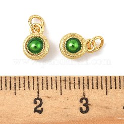 Brass Enamel Pendants&nbsp;KK-K364-18G