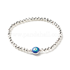 Natural Malaysia Jade(Dyed) & Howlite & Lava Rock & Synthetic Hematite Beads Energy Power Stretch Bracelets Set for Girl Women&nbsp;BJEW-JB07033