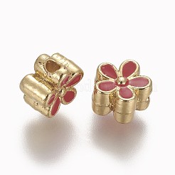 Brass Enamel Beads&nbsp;KK-L179-05F