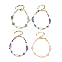 Natural Mixed Gemstone Beaded Bracelets for Women&nbsp;BJEW-JB14350