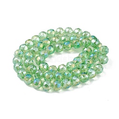 Transparent Electroplate Glass Beads Strands&nbsp;EGLA-F154-AB01