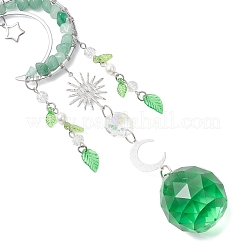 Glass Teardrop Window Hanging Suncatchers&nbsp;HJEW-JM04518