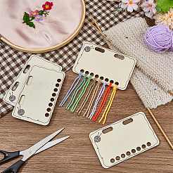 10Pcs MDF Temperature Blanket Reusable Color Chart&nbsp;AJEW-WH0460-155