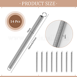 14Pcs 304 Stainless Steel Extension Spring with Dual Hook&nbsp;FIND-ME0003-32