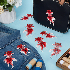 4 Sets 2 Styles Computerized Embroidery Cloth Sew on Patches&nbsp;PATC-FG0002-53A