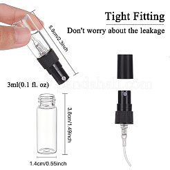 46Pcs 3 Style Mini Refillable Glass Spray Bottles&nbsp;MRMJ-BC0003-25