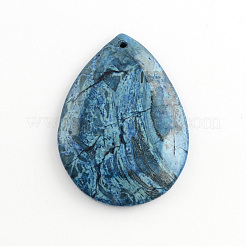 Natural Blue Crazy Agate Pendants&nbsp;G-S139-11