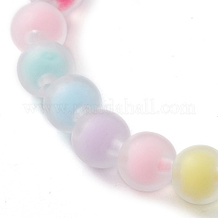 Candy Color Word Love Acrylic Beaded Stretch Bracelets for Kid&nbsp;BJEW-JB10158-02