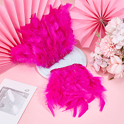 Rooster Feather Trim Clothing Cuffs Decoration&nbsp;AJEW-WH0696-197C