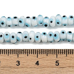 Handmade Evil Eye Lampwork Beads Strands&nbsp;LAMP-A007-02A-02