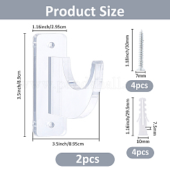 Acrylic Wall Mounted Sword Holder Display&nbsp;AJEW-WH0459-27