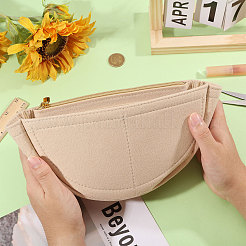 Half Round Felt Purse Organizer Insert&nbsp;AJEW-WH0434-15B-01