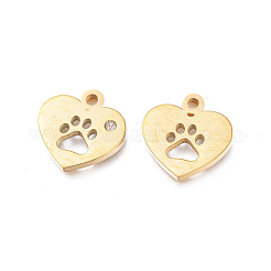Ion Plating(IP) 304 Stainless Steel Charms&nbsp;STAS-L245-002G