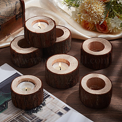12Pcs Wood Candle Holder&nbsp;AJEW-SP0006-34B
