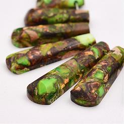 Assembled Bronzite and Imperial Jasper Beads Strands&nbsp;G-P298-B01