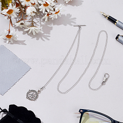 Alloy Compass Pendant Decorations&nbsp;HJEW-PH02503
