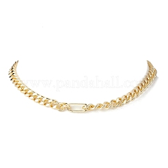 8MM Brass Cuban Link Chain Necklaces for Men Women&nbsp;NJEW-JN05881